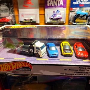 Hot Wheels Premium 2022 JDM Tuner Fleet Street Box Set Nissan, Honda, Toyota.
